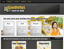 Tablet Screenshot of goodfellascashforgold.com